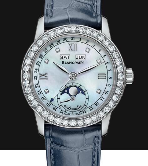 Review Blancpain Watches for Women Cheap Price Quantième complet Replica Watch 2360 4691A 55A - Click Image to Close